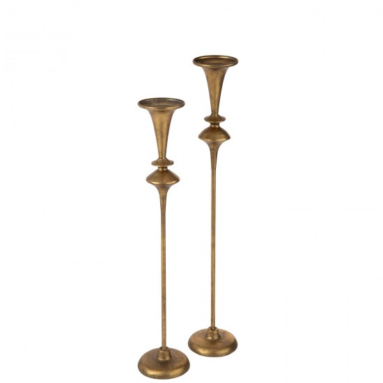 J Line Porte bougies Porte bougies Jolipa Chandelier Fer Doré Large.