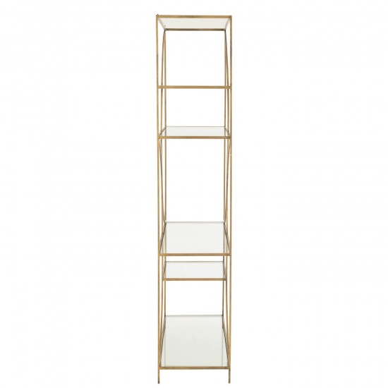J Line armoires etageres rayons ouvertes Jolipa Étagère Nar Fer Doré.