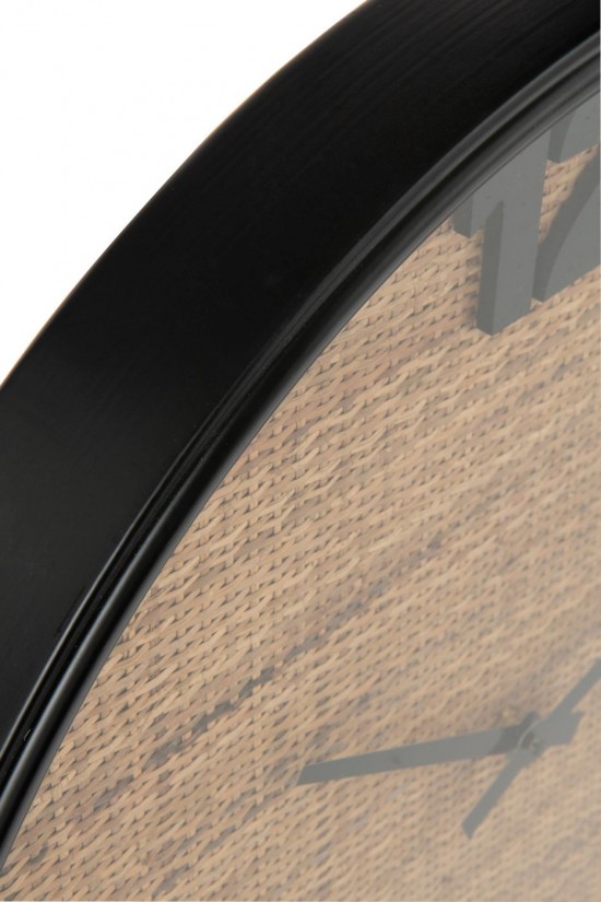 J Line horloges murales Jolipa Horloge Murale Mdf Marron Noir Small.