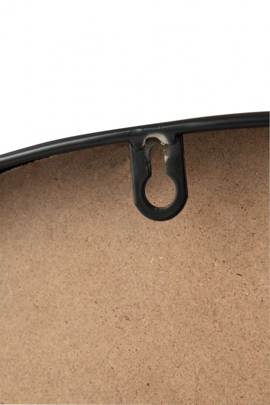 Jline Wandklok Mdf Bruin Zwart Small.