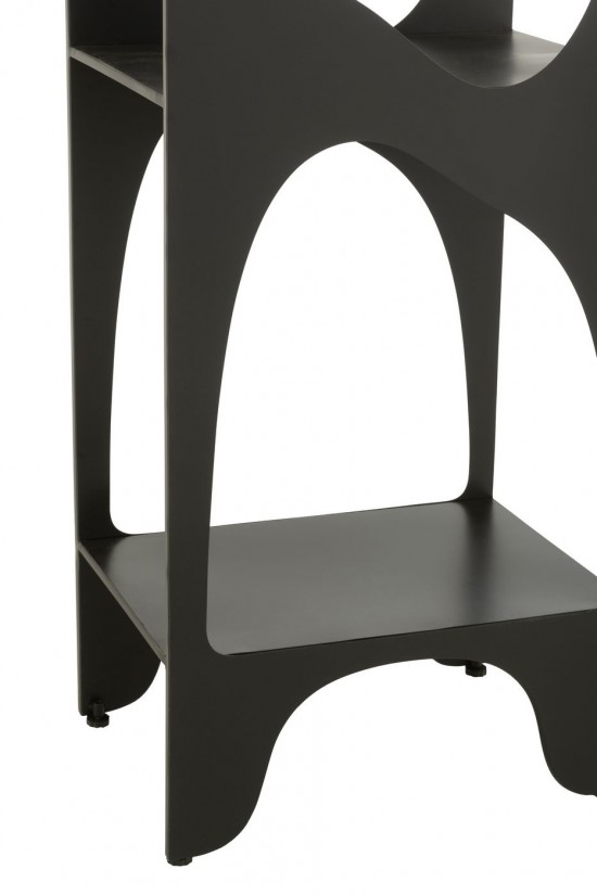 J Line Rack Vyr Iron Black cupboard racks.