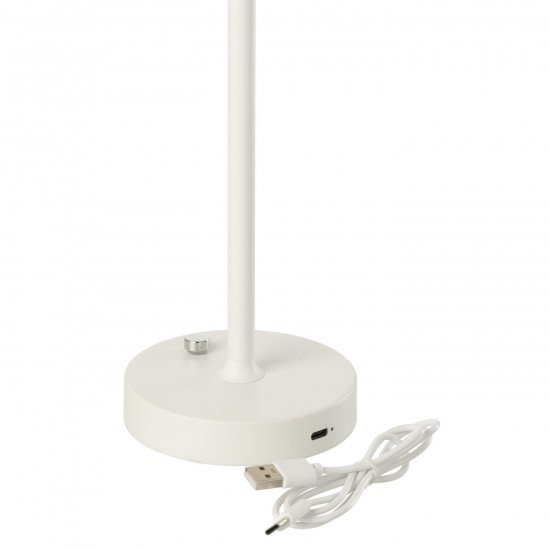 J Line Table Lamp Noé Metal White Table Lights.