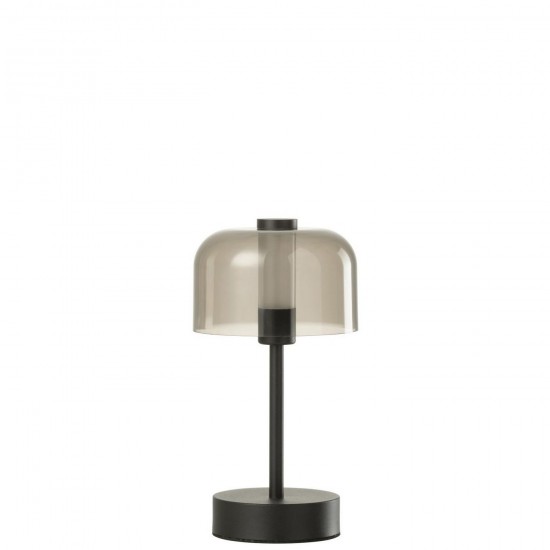 J Line Tafellamp Woa Metaal Zwart L13xB13xH24 cm Tafellampen Leeslichten Leeslampen Binnenverlichting JO57425.