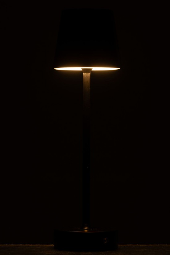 J Line Éclairage Armatures Luminaires D'intérieur Pieds De Lampe Avec Abat Jour Lampes De Table Jolipa Lampe Goa Métal Noir.