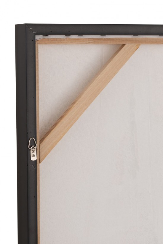 J Line tableaux peintures Jolipa Tableau Eiffel Acrylique Beige Noir.