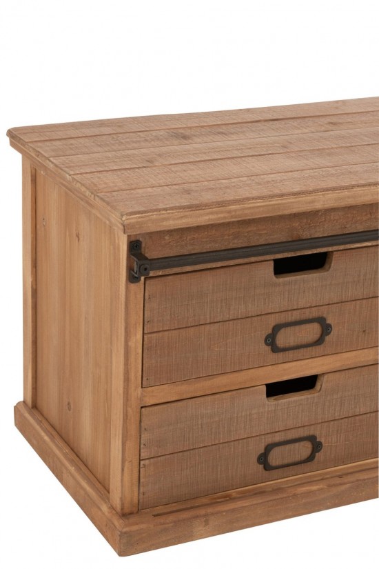 J Line Tv Stand Sia Mdf Natural TV furniture TV cabinets.