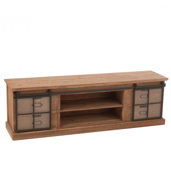 J Line Mobile Porta Tv Mia Legno Di Abete Naturale Mueble Tv Mia Madera De Abeto Natural.