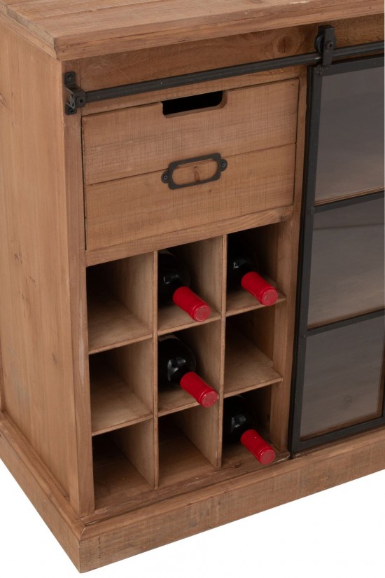 JLine J Line Kast Lia Mdf Naturel L148xB39xH82 cm kasten.