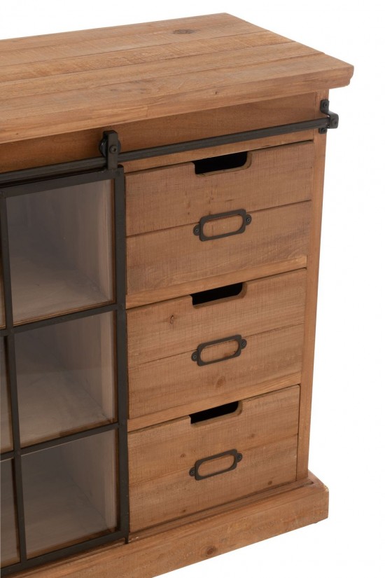 J Line Armadietto Lia Mdf Naturale Muebles Lia Mdf Natural.