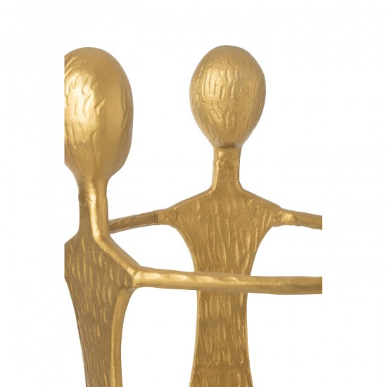 Jline Figuur 3 Men Aluminium Goudkleurig.