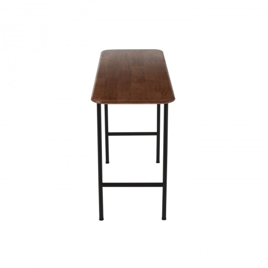 J Line tables de drapier murales Jolipa Console Neo Caoutchouc Naturel Noir.
