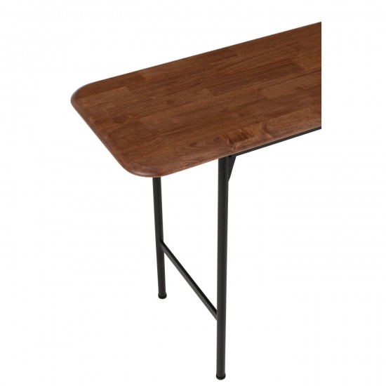 J Line Console Neo Rubber Natural Black sidetables.