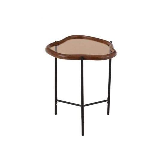 J Line tables d appoint bouts de canapé Jolipa Table Basse Zir Verre Multicolore.