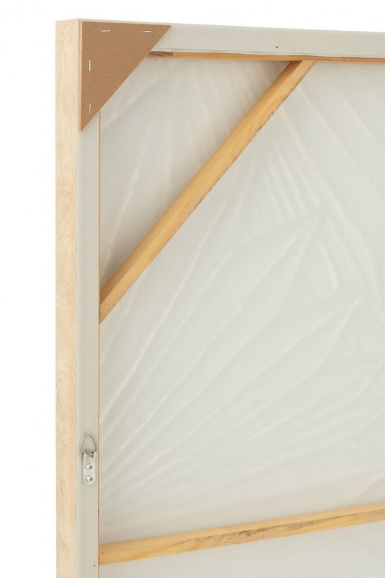 J Line etagere bois naturel tableaux peintures Jolipa Tableau Koy Bois De Pin Blanc.