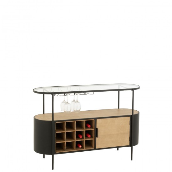 J Line Barkast Bya Ijzer Naturel Zwart.