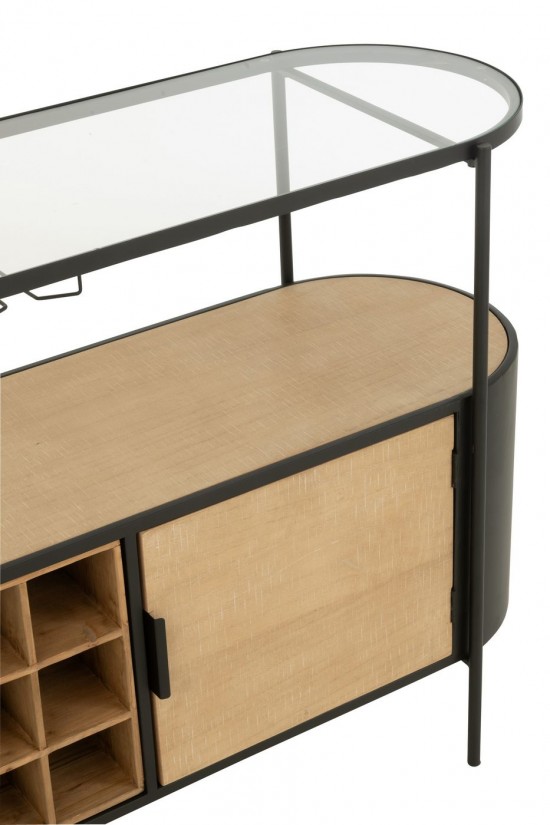 Jline Barschrank Bya Eisen Naturell Schwarz barschrank barschraenke.