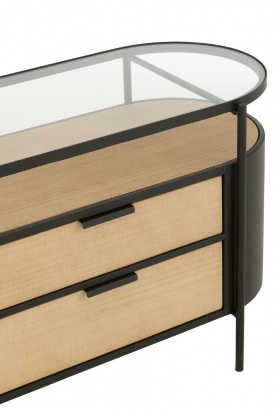 Jline Kabinett Ivy Eisen Naturell Schwarz schrank buffets schraenke.