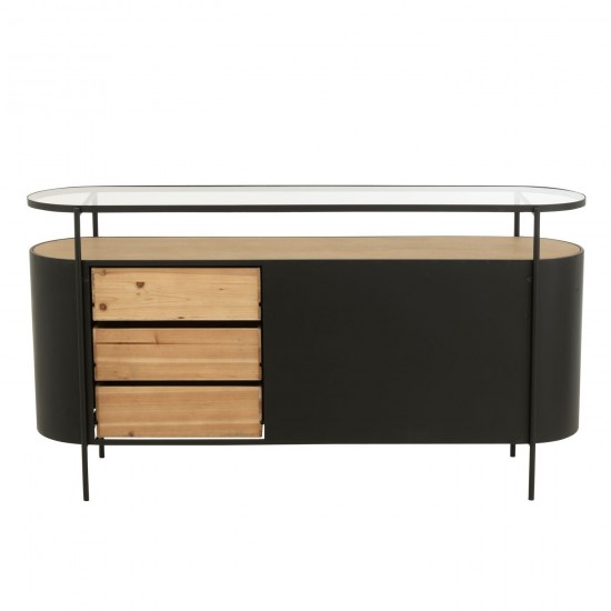 Jline Kast Ovy Ijzer Naturel Zwart.