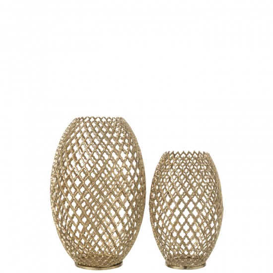 J Line Vase déco Vases déco Jolipa Vase Aluminium Doré L.