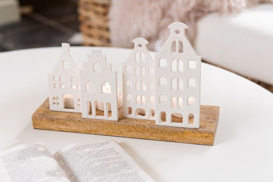 J Line Porta T Light Base Alluminio Bianco Portavelas Base Aluminio Blanco.