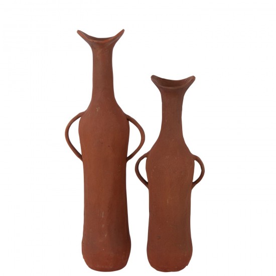J Line Vase déco Vases déco Jolipa Vase Aluminium Terracotta Large.