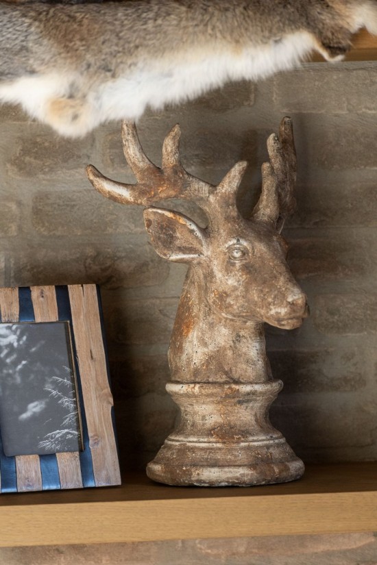 J Line Cervo Poliresina Taupe Large Ciervo Poliresina Topo Large.