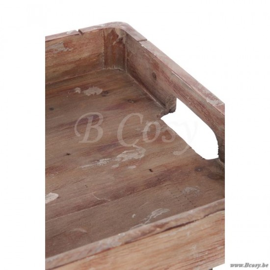 Jline Vaas Karpo Onregelmatig Steengoed Bruin Large.