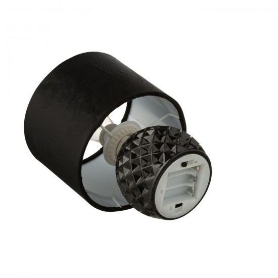 Jline Tafellamp Glas Led Zwart.