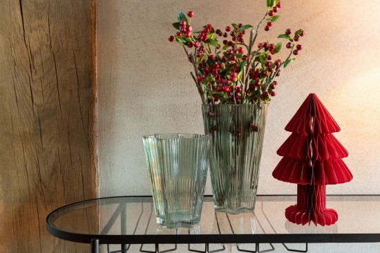 J Line Vaso Vetro Grigio Verde Large Jarrón Vidrio Verde Grisáceo Large.