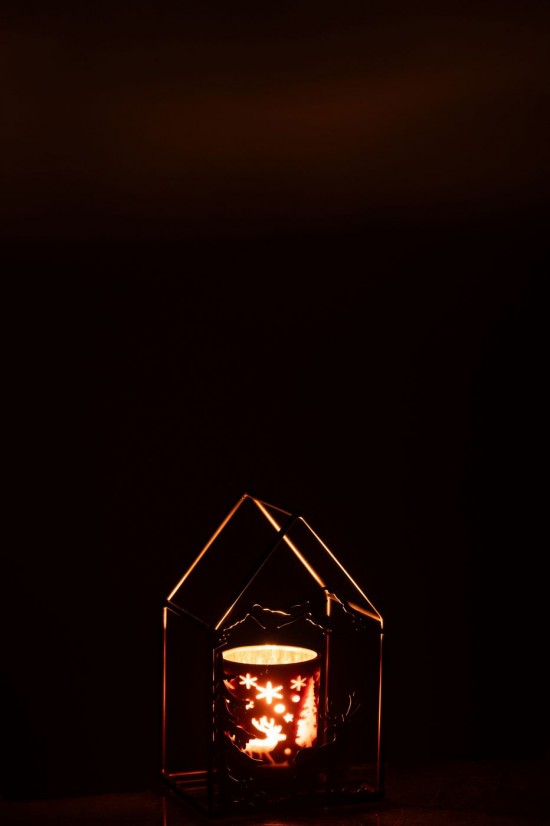 J Line photophores Jolipa Photophore Maison 1 Verre Fer Rouille Marron.