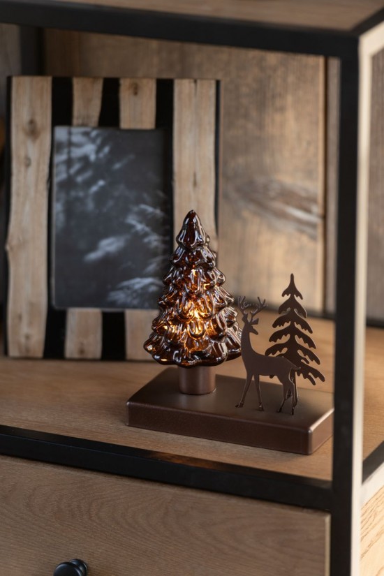 J Line Albero Led Inverno Ferro Ruggine Marrone Árbol Led Invierno Plancha Óxido Marrón.