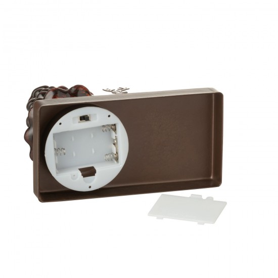 Jline Boom Led Winter Ijzer Roestbruin Bruin.