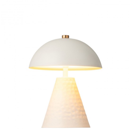 J Line Table Lamp Mushroom Iron Off White Table Lights.