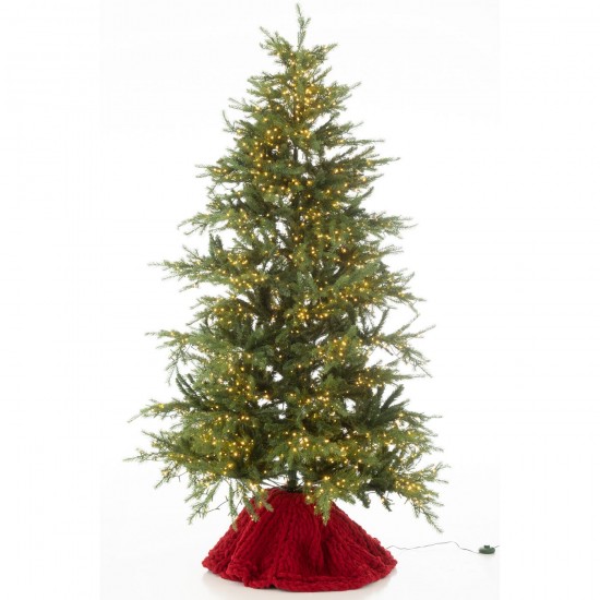 Jline Kerstboom Rok Gebreeën Polyester Kerstrood.