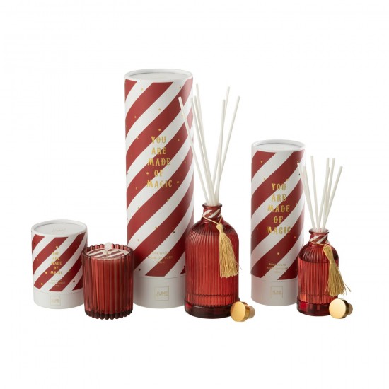 J Line diffuseurs de parfums Jolipa Diffuseur À Batons Magic Huile Parfumée Blanc Corail Large.