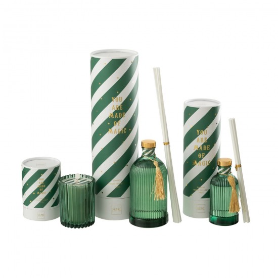 Jline Geurverspreider Magic Geurolie Wit Donkergroen Large.