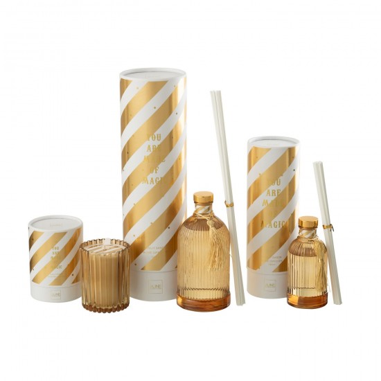 Jline Geurverspreider Magic Geurolie Wit Goudkleurig Large.