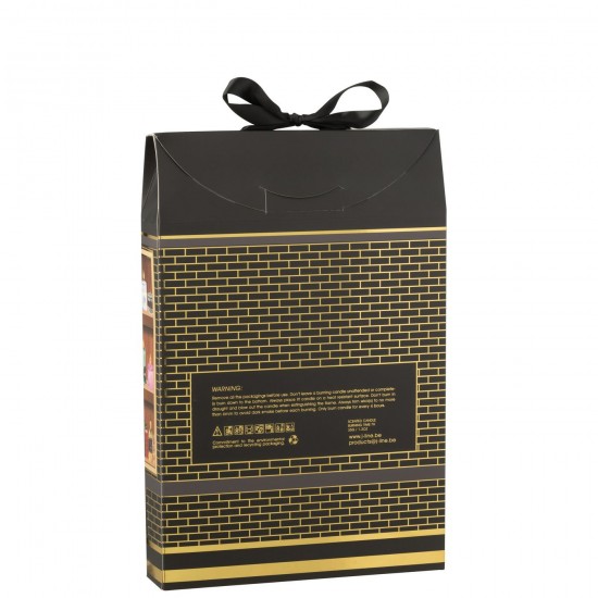 J Line bougies parfumées Jolipa Bougie Parfumée 12 Candles Surprise Window Cire Noir Multicolore.