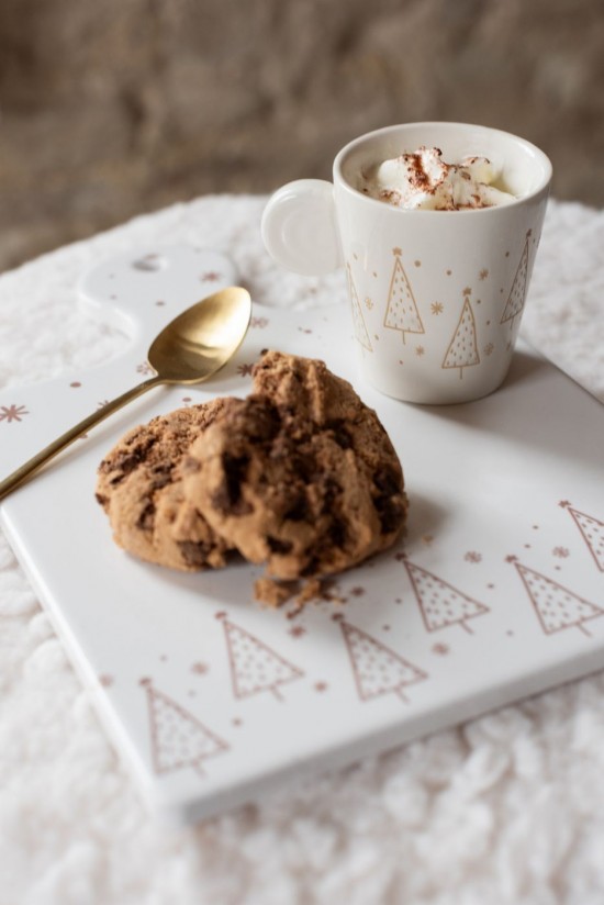 J Line Scatola Di 4 Tazza Natale Ceramica Bianco Caja De 4 Taza Navidad Cerámica Blanco.