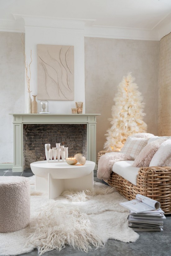 J Line Albero Di Natale 400 Led Pampa Metallo Ecru Árbol De Navidad 400 Led Pampa Metal Crudo.