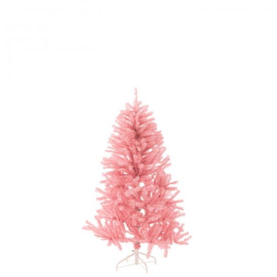 J Line Kerstboom Kunstmatig Pvc Roze Medium L95xB95xH150 cm kerstbomen JO58998.