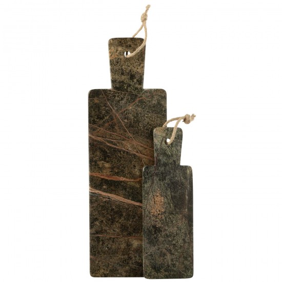 J Line planches à découper Jolipa Plateau À Fromage Rectangle Marbre Vert Kaki Vert Foncé Large.