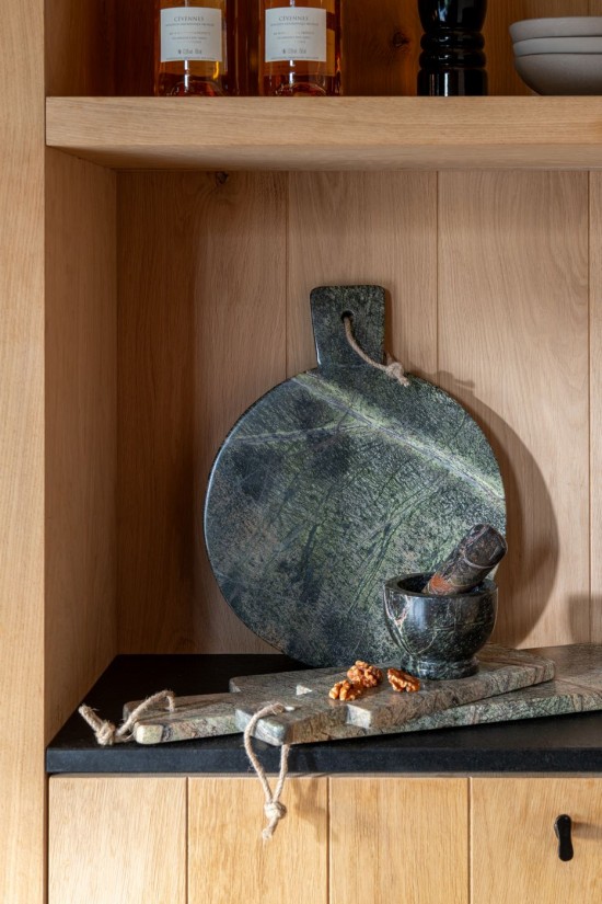 J Line Mortaio Pestello Opaco Marmo Cachi Verde Scuro Mortero Maja Matt Mármol Verde Caqui Verde Oscuro.