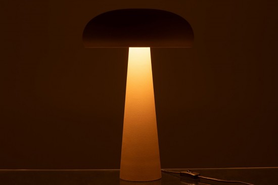 J Line Éclairage Armatures Luminaires D'intérieur Pieds De Lampe Avec Abat Jour Lampes De Table Jolipa Lampe De Table Fer Taup.