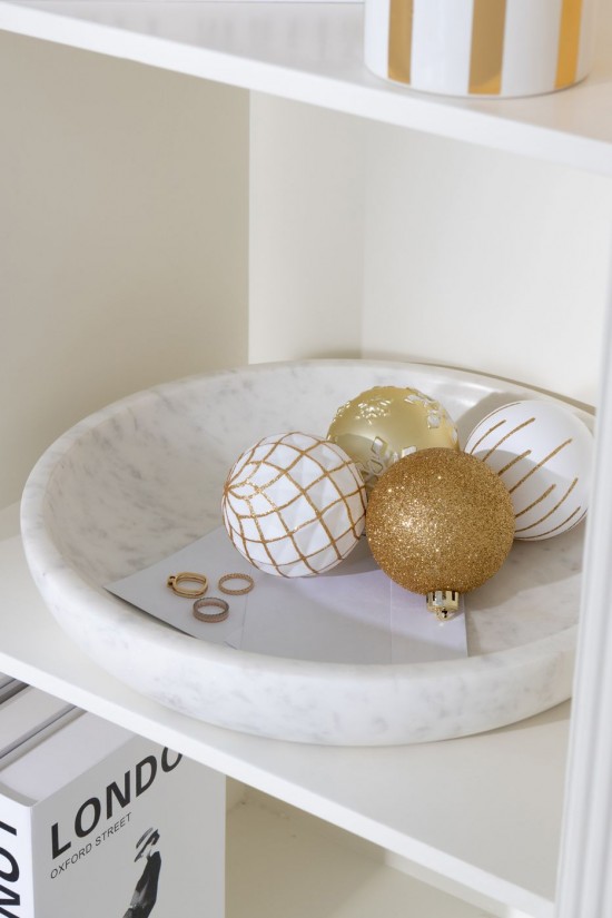 J Line Piatto Marmo Bianco Plato Mármol Blanco.