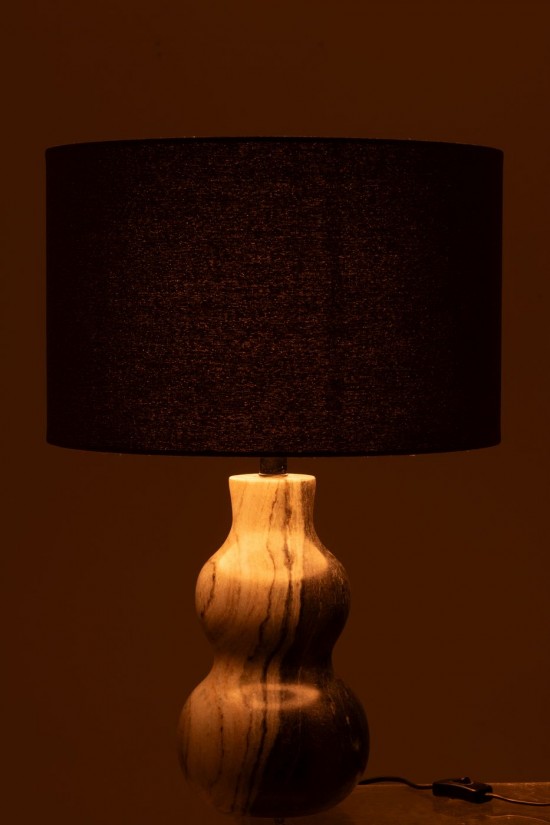 J Line Éclairage Armatures Luminaires D'intérieur Pieds De Lampe Avec Abat Jour Lampes De Table Jolipa Pied De Lampe Marbre No.