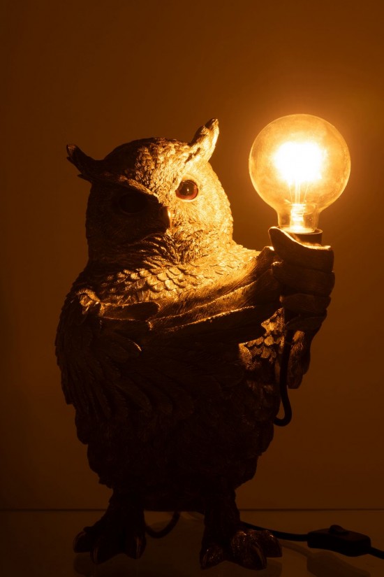 J Line Éclairage Armatures Luminaires D'intérieur Pieds De Lampe Avec Abat Jour Lampes De Table Jolipa Lampe De Table Hibou Ré.