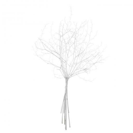 J Line Tak Droogbloem Zilverkleurig L40xB10xH50 cm droogbloemen JO59319.