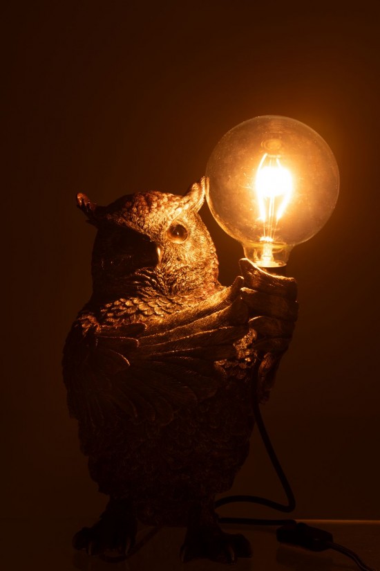 J Line Éclairage Armatures Luminaires D'intérieur Pieds De Lampe Avec Abat Jour Lampes De Table Jolipa Lampe Hibou Polyresine .