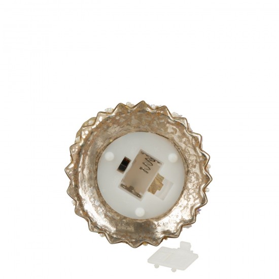 Jline Engel Led Glas Goudkleurig Small.